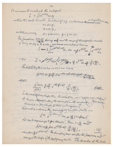 Lot #4048 Ludwik Silberstein Autograph Manuscript Signed: 'The Effect of Clumping on the Size-Frequency Distribution and on the H. and D. Curve of an Emulsion' - Image 7