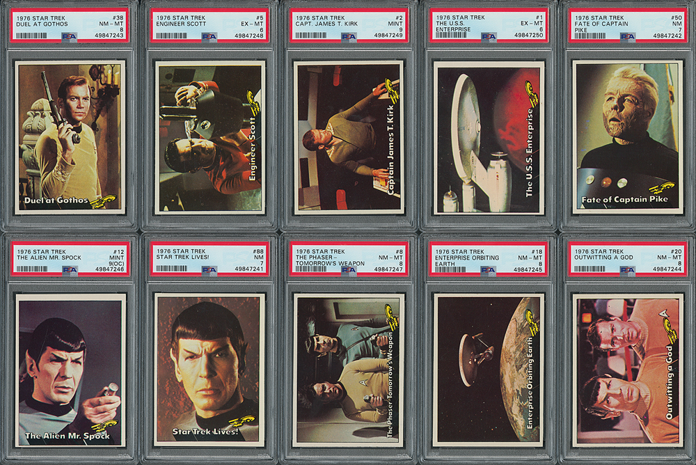 #9207 - 1976 Topps Star Trek High-Grade Complete Set (88) with PSA ...