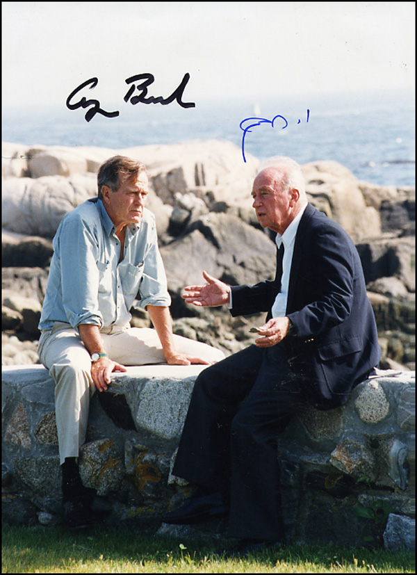 Lot #5 George Bush and Yitzhak Rabin