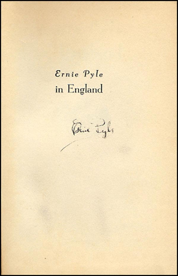 Lot #519 Ernie Pyle