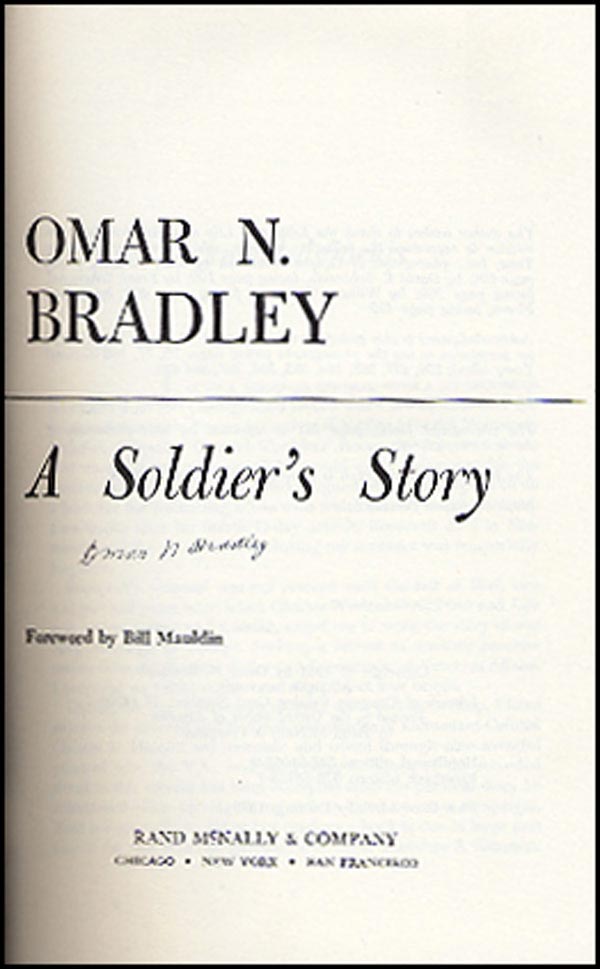 Lot #397 Omar N. Bradley