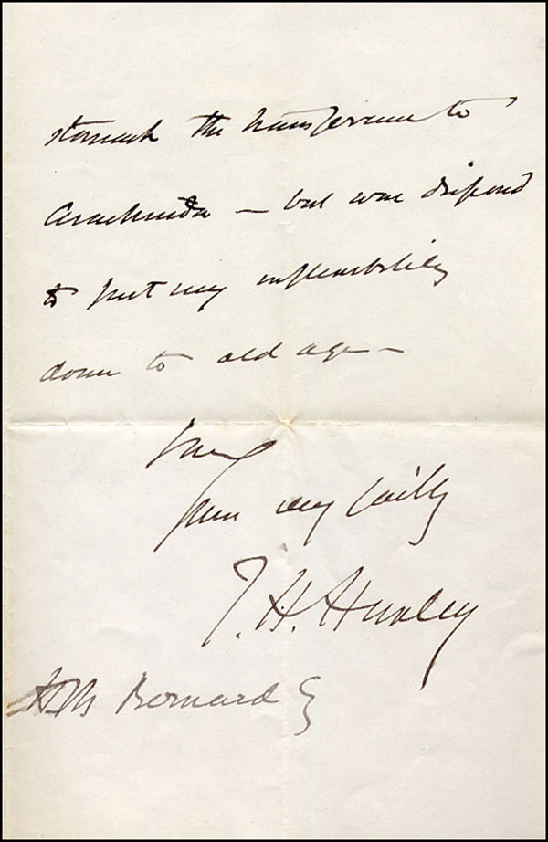 Lot #255 Thomas Henry Huxley
