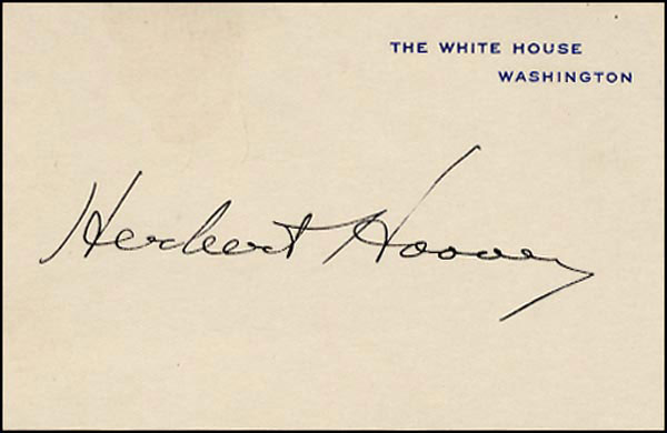 Lot #56 Herbert Hoover