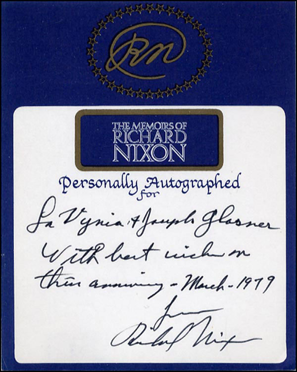Lot #91 Richard Nixon