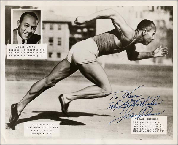 Lot #2617 Jesse Owens