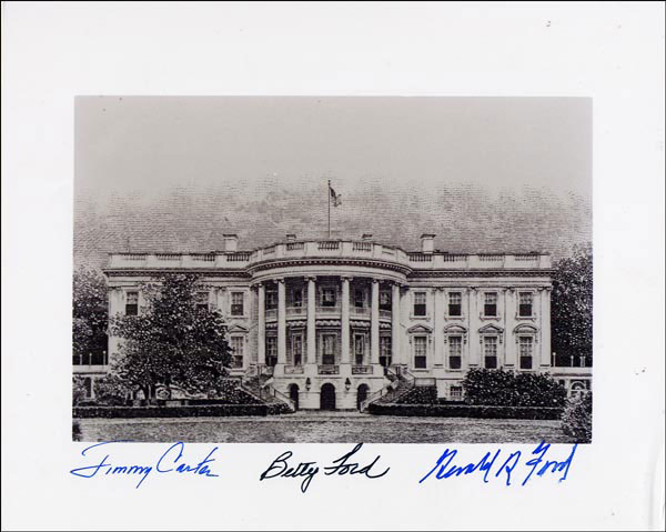 Lot #25 Gerald and Betty Ford and Jimmy Carter