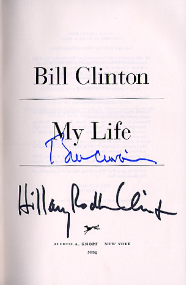 Lot #34 Bill and Hillary Clinton