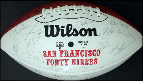 Lot #2988 Football: San Francisco 49ers
