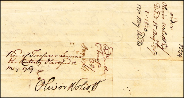 Lot #205 Declaration of Independence: Wolcott,