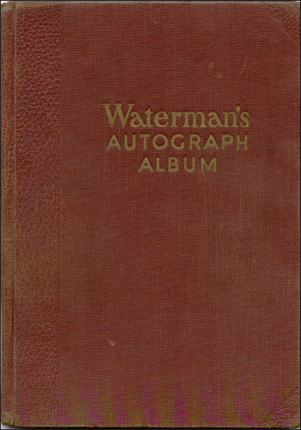 Lot #2813 Waterman’s Autograph Album