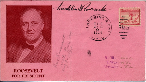 Lot #165 Franklin D. Roosevelt