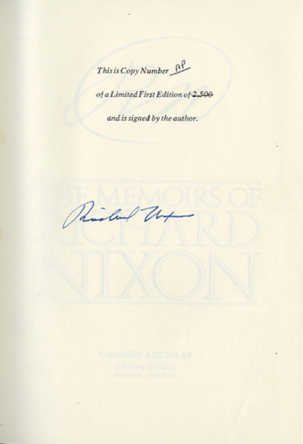 Lot #147 Richard Nixon