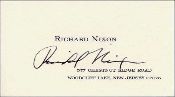 Lot #128 Richard Nixon