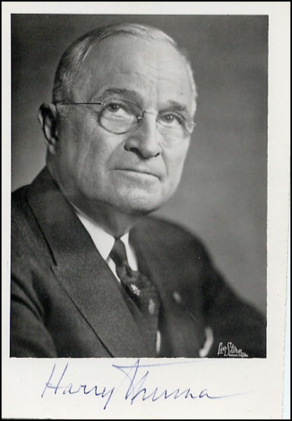 Lot #165 Harry S. Truman