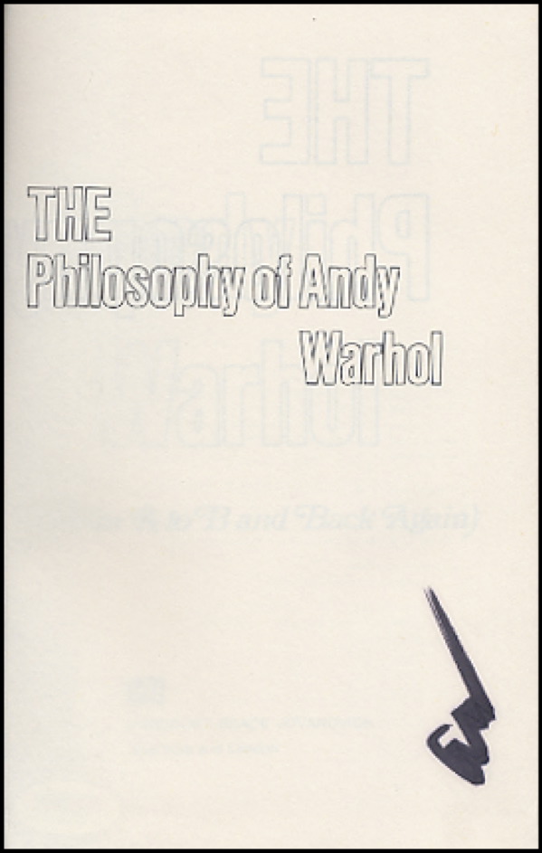 Lot #889 Andy Warhol