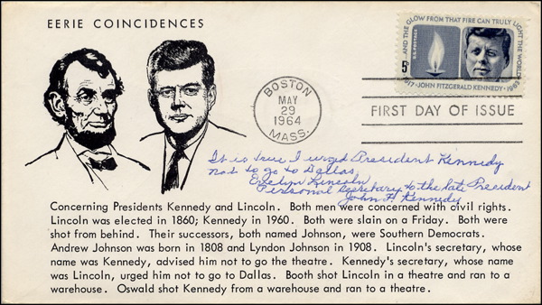 Lot #110 John F. Kennedy: Lincoln, Evelyn