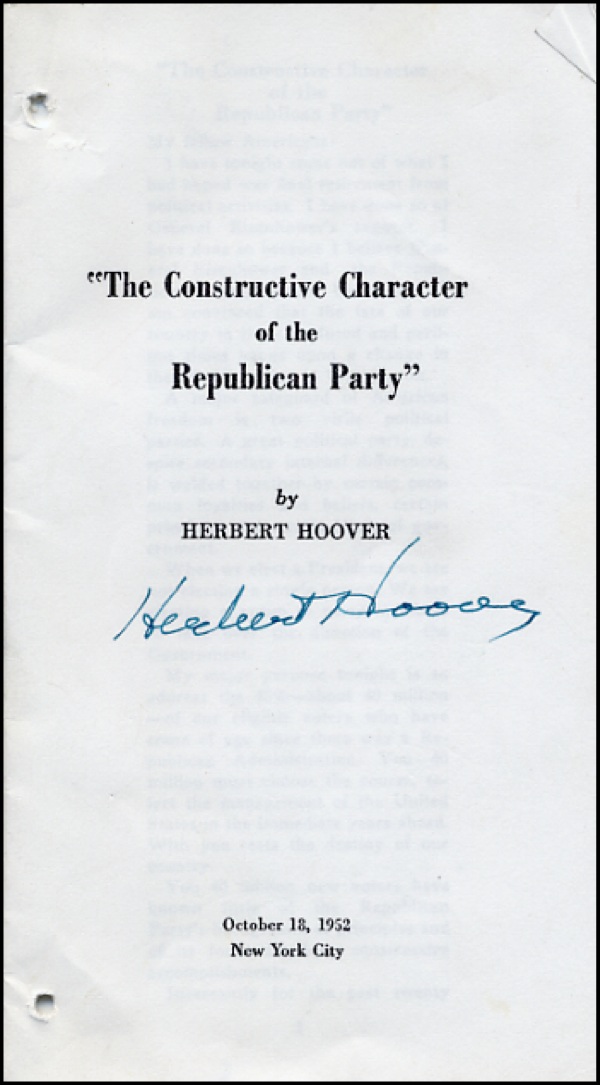 Lot #46 Herbert Hoover