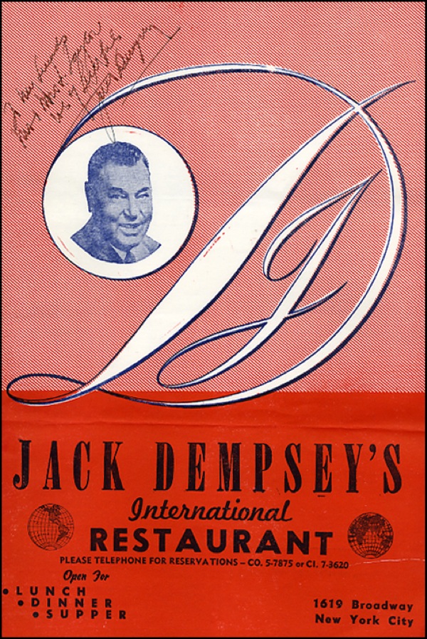 Lot #1870 Jack Dempsey