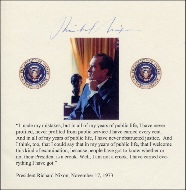 Lot #88 Richard Nixon