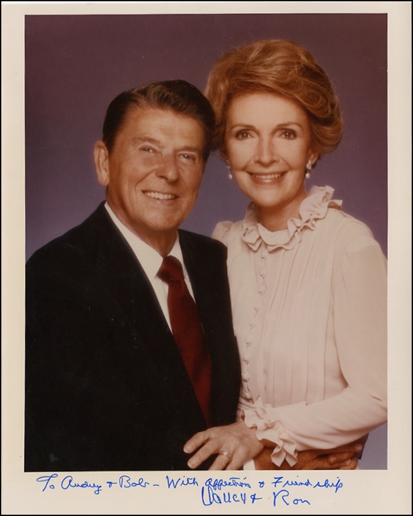 Lot #100 Ronald and Nancy Reagan