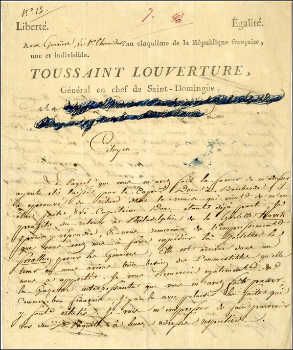 Lot #230 Toussaint Louverture