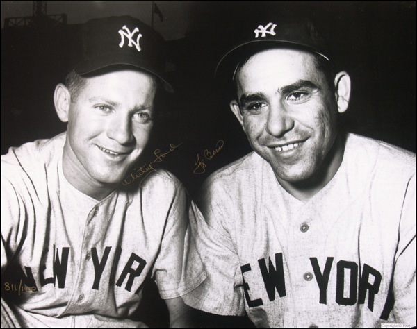 Sold at Auction: Yogi Berra Signed Yankees Jersey COA