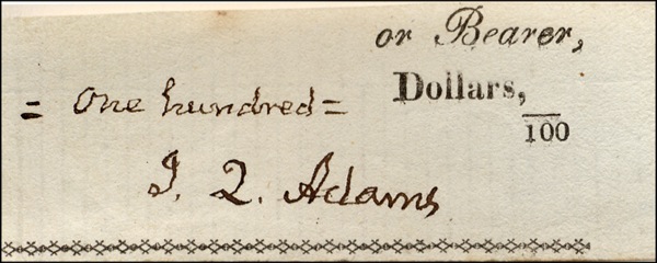 Lot #2 John Quincy Adams