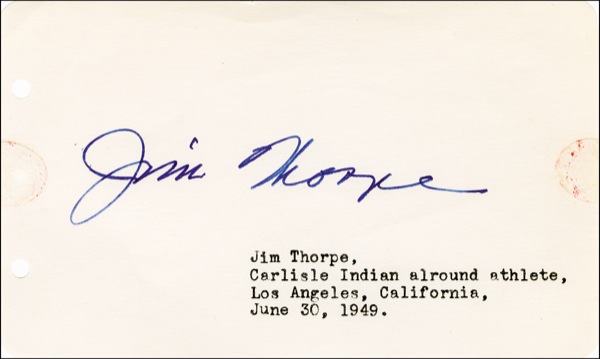 Lot #1634 Jim Thorpe