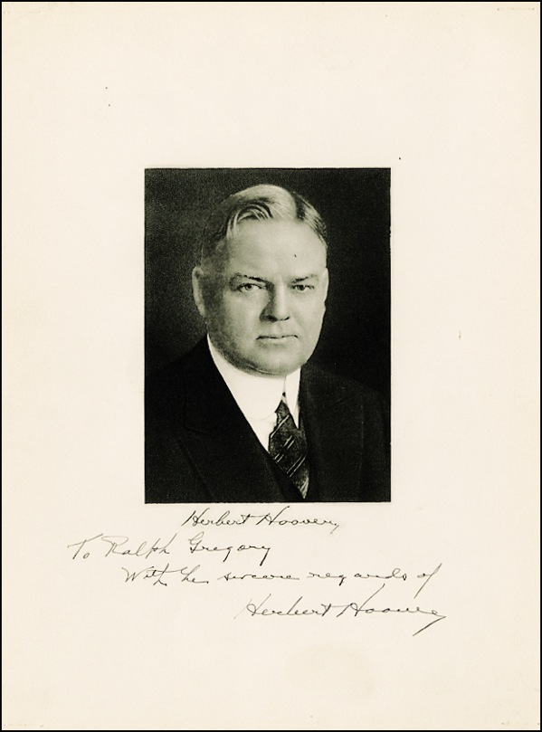 Lot #120 Herbert Hoover