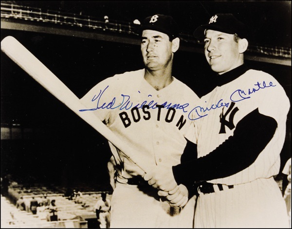 Lot #1644 Ted Williams and Mickey Mantle