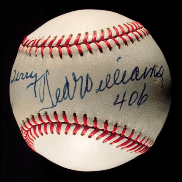 Lot #1643 Ted Williams and Bill Terry