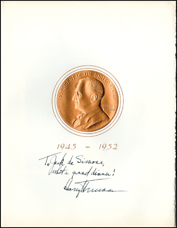 Lot #203 Harry S. Truman