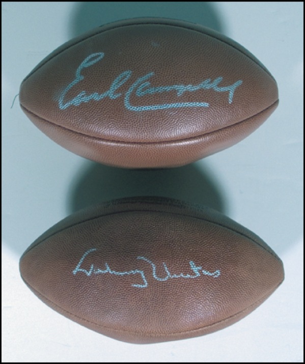 Lot #1666 Johnny Unitas and Earl Campbell