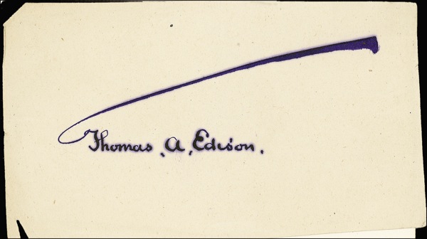 Lot #260 Thomas Edison