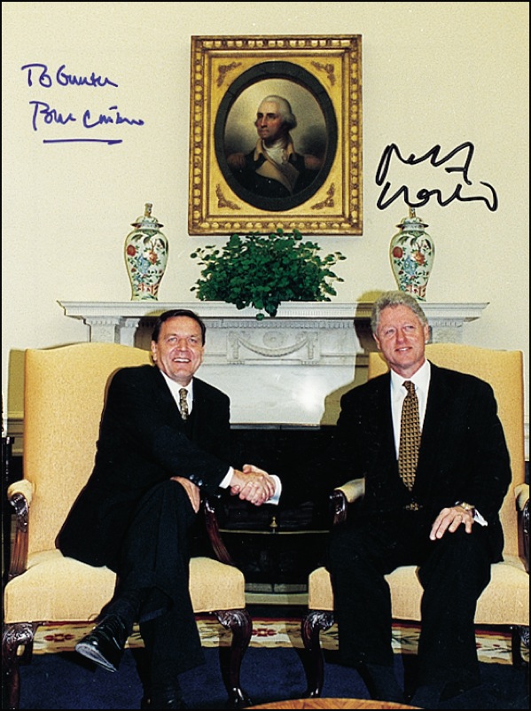 Lot #22 Bill Clinton and Gerhard Schröder