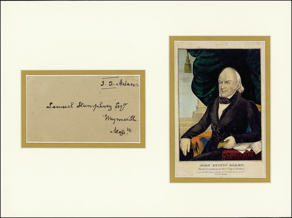 Lot #3 John Quincy Adams - Image 1