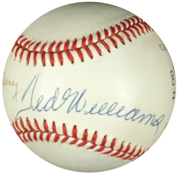Lot #1539 Ted Williams and Bill Terry