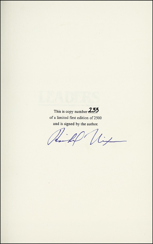 Lot #131 Richard Nixon