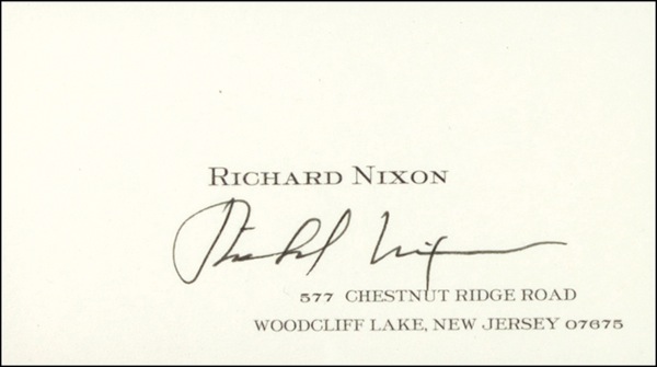 Lot #132 Richard Nixon