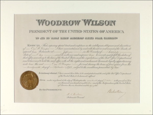 Lot #157 Woodrow Wilson
