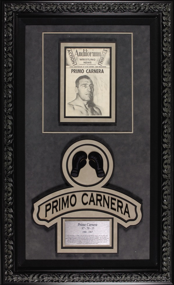 Lot #1323 Primo Carnera