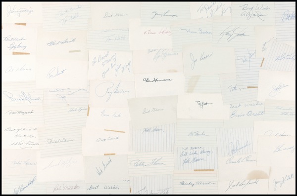 Lot #1340 Baseball Signatures
