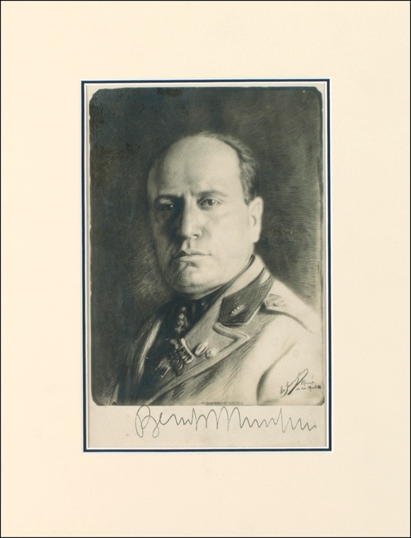 Lot #293 Benito Mussolini