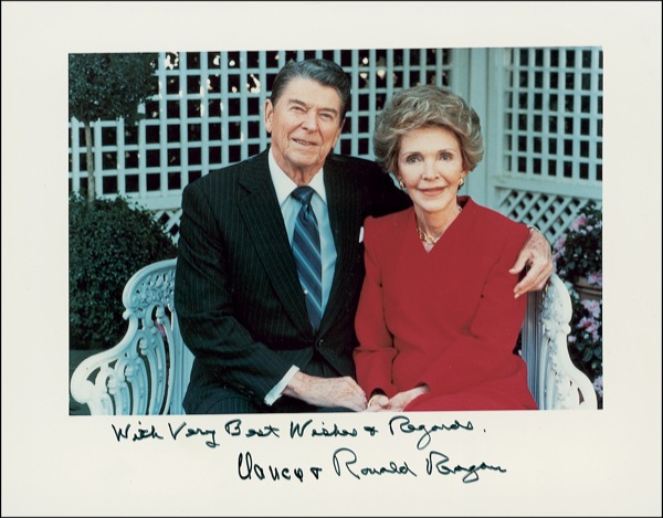 Lot #124 Ronald and Nancy Reagan