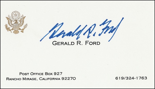 Lot #49 Gerald Ford