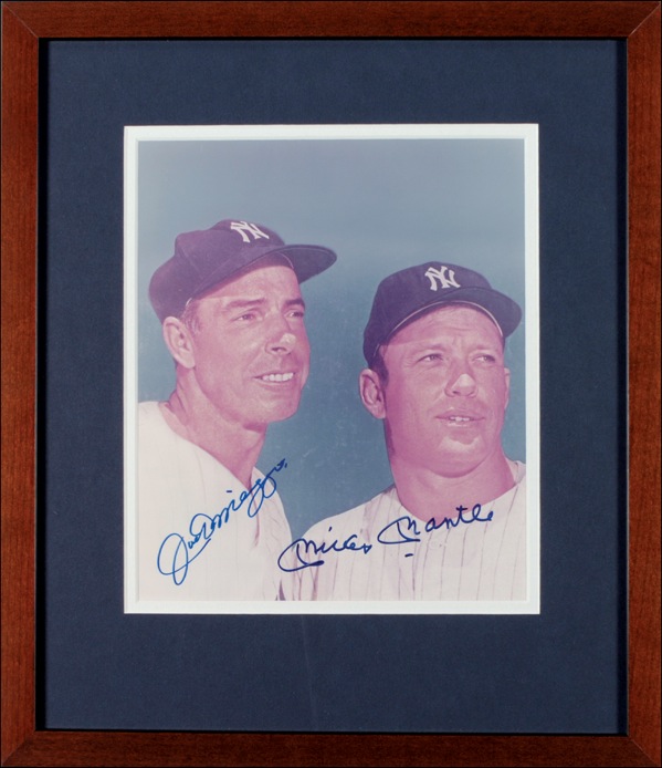 Lot #1394 Joe DiMaggio and Mickey Mantle