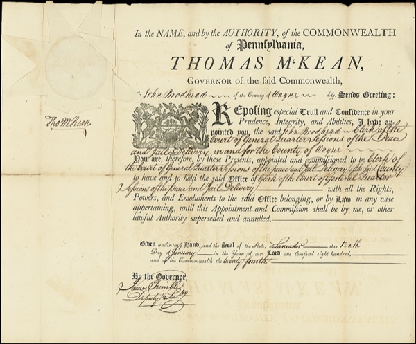 Lot #194 Declaration of Independence: McKean,