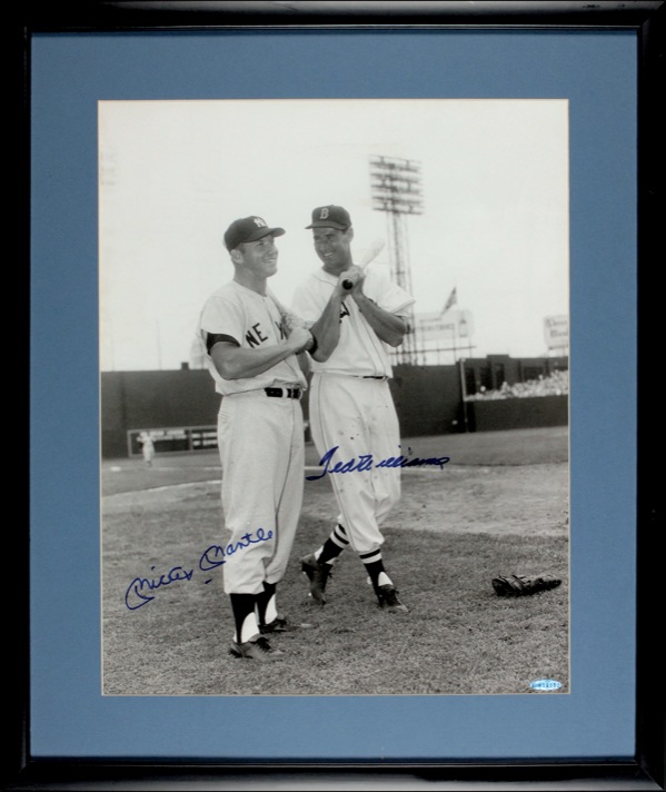 Lot #1562 Ted Williams and Mickey Mantle