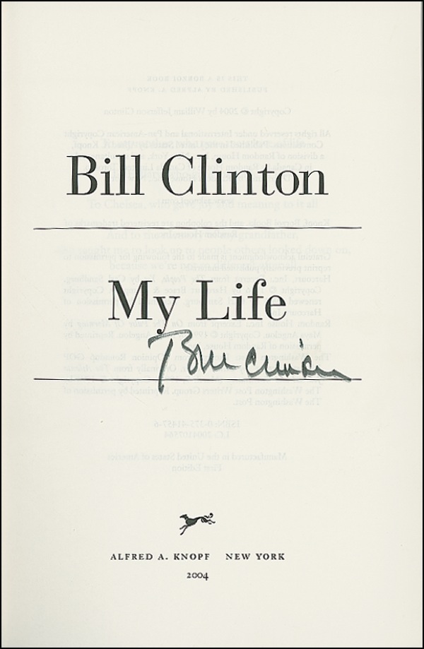 Lot #26 Bill Clinton - Image 1