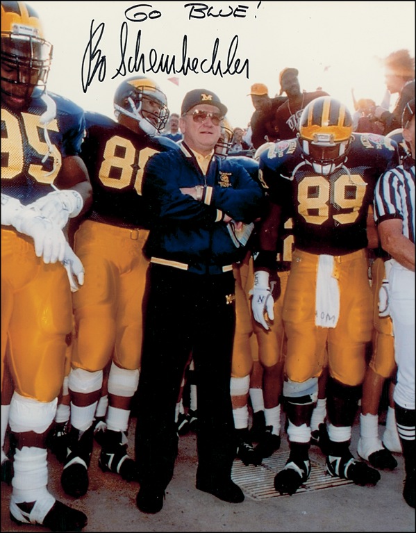 Lot #1519 Bo Schembechler and Ara Parseghian